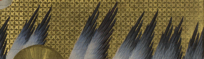 detail from The Wilton Diptych, English or French (?)